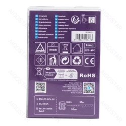 Lampki choinkowe na baterie 150 led na 3 baterie AA 15m multikolor